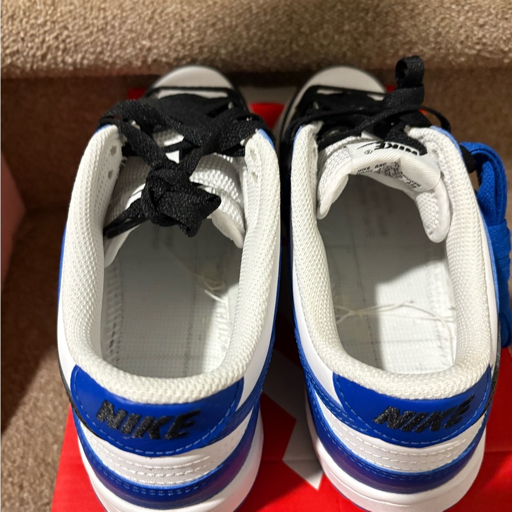 Size 6.5 - Nike By You Dunk Low Fragment Royal Blue White Black - Picture 4 of 5